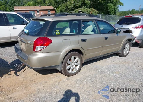 2009 Subaru Outback 2.5I z USA, uszkodzony, nr VIN 4S4BP61C797325356